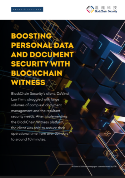 BOOSTING PERSONAL DATA AND DOCUMENT SECURITY WITH BLOCKCHAIN WITNESS