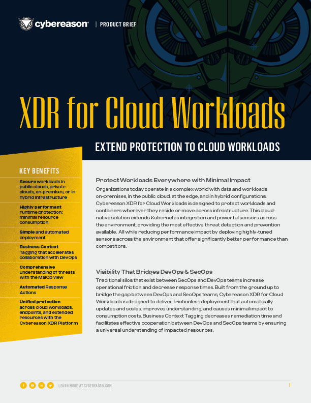 XDR for Cloud Workloads