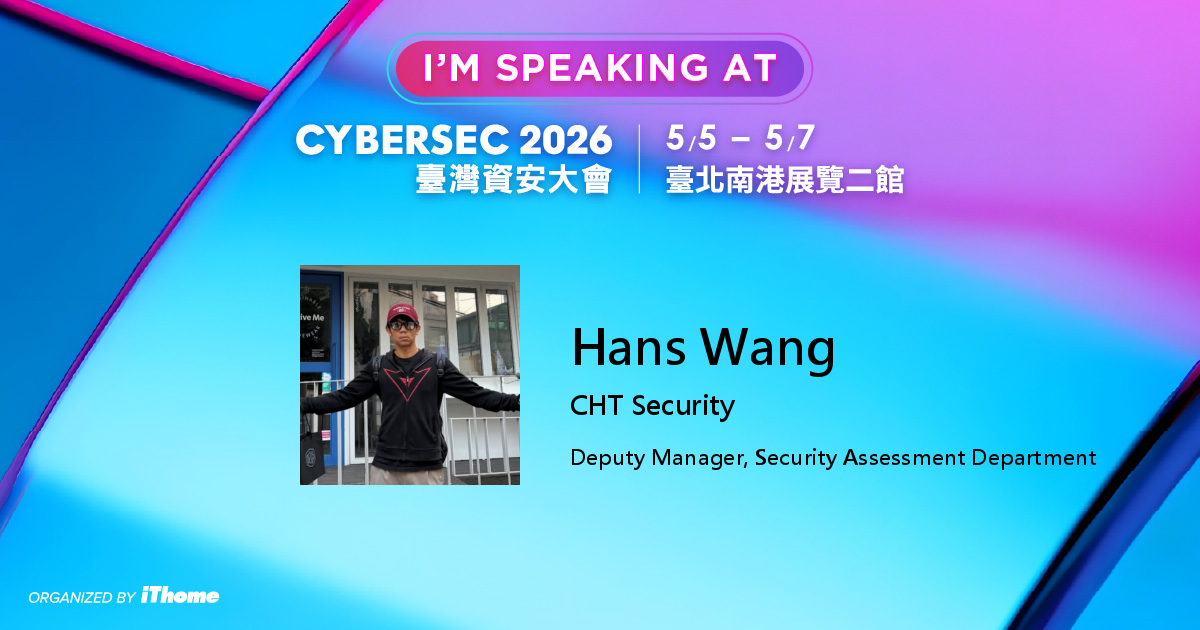 Hans Wang - CYBERSEC 2026